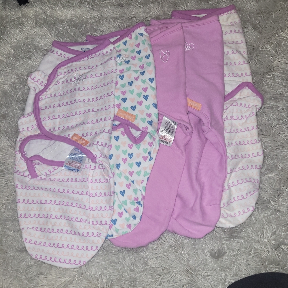 5 Velcro Newborn SwaddleMe Swaddles